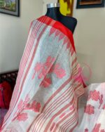 Red Bloom Monipuri Saree - Image 2